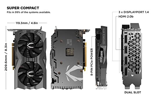 Graphics Card Gaming GeForce RTX 2060 Zotac