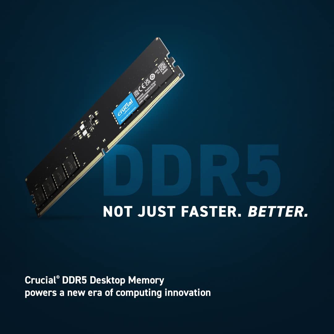 RAM Crucial DDR5 RAM 32GB 4800MHz CL40 Desktop