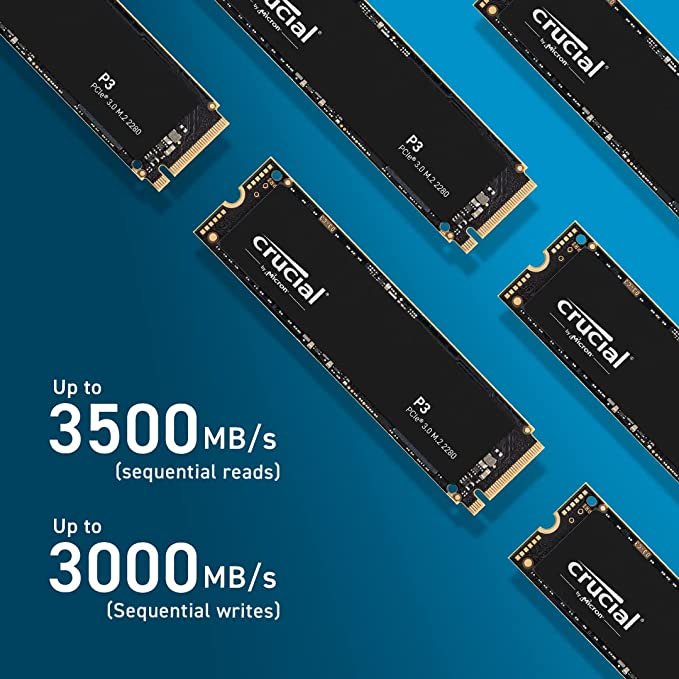 SSD NVME 1TB Crucial P3  